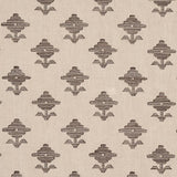 Schumacher Rubia Embroidery Brown Fabric
