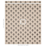 Schumacher Rubia Embroidery Brown Fabric