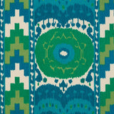 Schumacher Samarkand Ikat Ii Emerald Fabric
