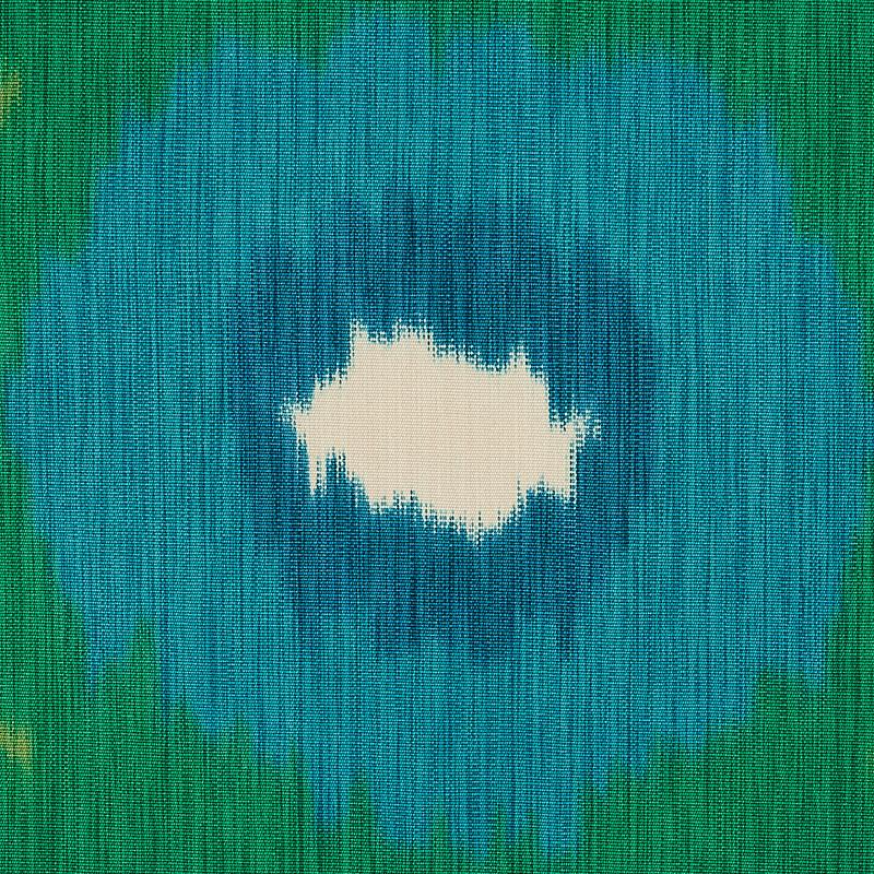 Schumacher Samarkand Ikat Ii Emerald Fabric