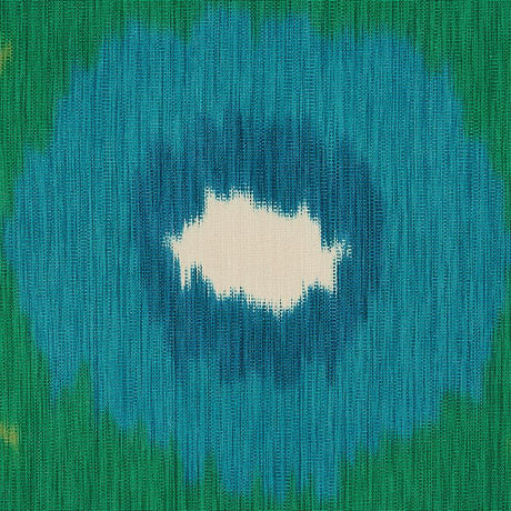 Schumacher Samarkand Ikat Ii Emerald Fabric