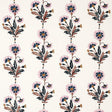Schumacher Dianthus Hand Block Print Rust & Rose Fabric