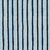 Schumacher Garden Path Hand Block Print Midnight & Sky Fabric