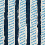 Schumacher Garden Path Hand Block Print Midnight & Sky Fabric