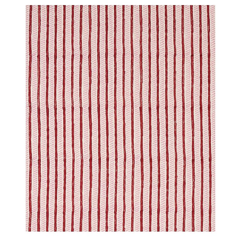 Schumacher Garden Path Hand Block Print Iron & Rose Fabric