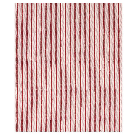 Schumacher Garden Path Hand Block Print Iron & Rose Fabric