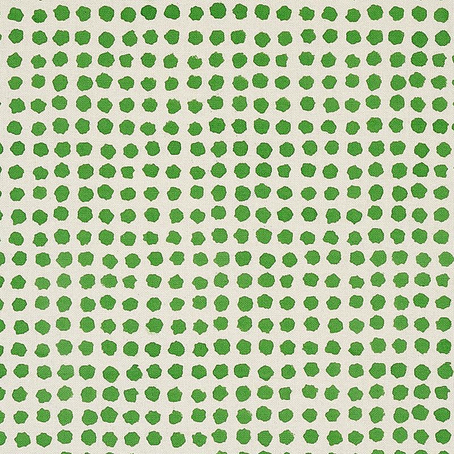 Schumacher Seed Hand Block Print Grass Fabric