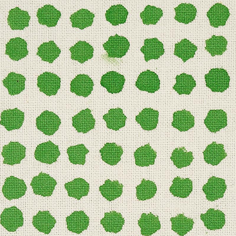 Schumacher Seed Hand Block Print Grass Fabric