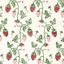Schumacher Strawberry Hand Block Print Grass Fabric