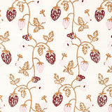 Schumacher Strawberry Hand Block Print Copper Fabric