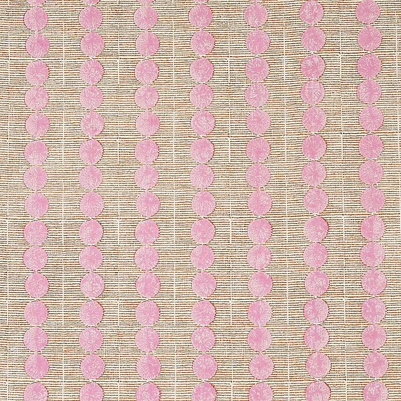 Schumacher Sun Rise Hand Block Print Rose & Copper Fabric