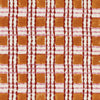 Schumacher Trellis Hand Block Print Copper & Rose Fabric