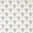 Schumacher Wild Carrot Hand Block Print Indigo Fabric