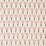 Schumacher Tulip Hand Block Rose & Grass Fabric