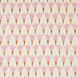 Schumacher Tulip Hand Block Rose & Copper Fabric