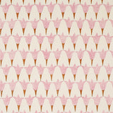 Schumacher Tulip Hand Block Rose & Copper Fabric