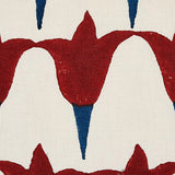 Schumacher Tulip Hand Block Iron & Indigo Fabric