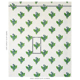 Schumacher Primrose Hand Block Grass & Sky Fabric