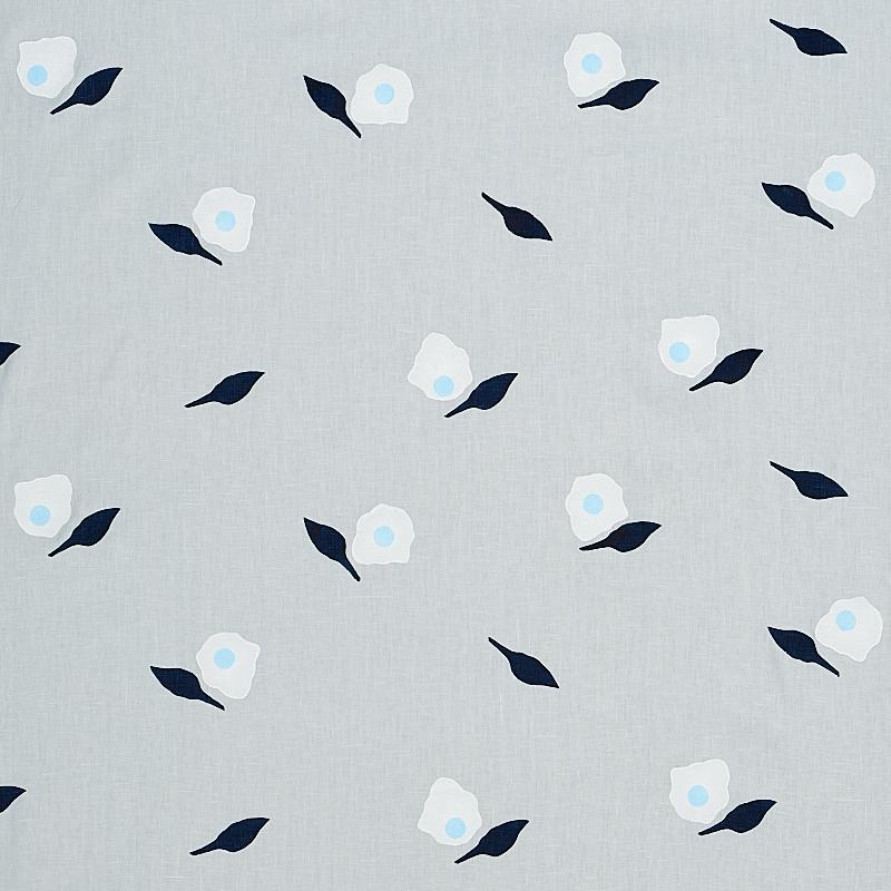 Schumacher Aquinnah Hand Block Sky Fabric