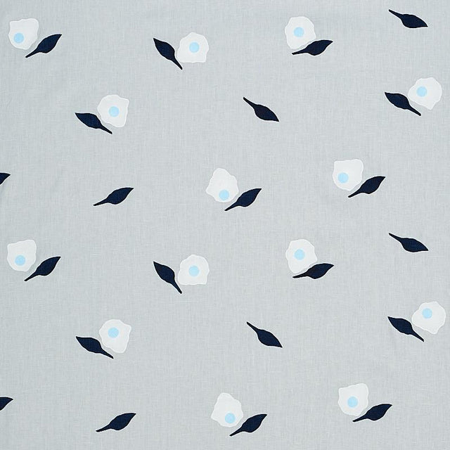 Schumacher Aquinnah Hand Block Sky Fabric
