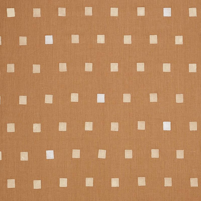 Schumacher Inkwell Hand Block Camel Fabric