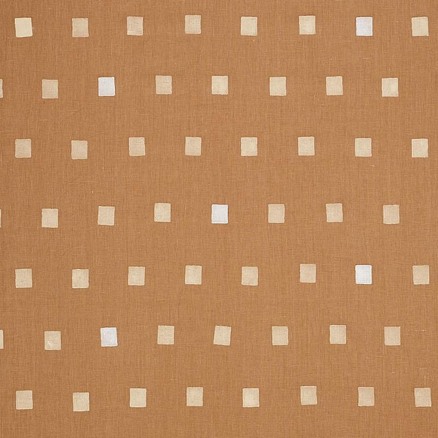 Schumacher Inkwell Hand Block Camel Fabric