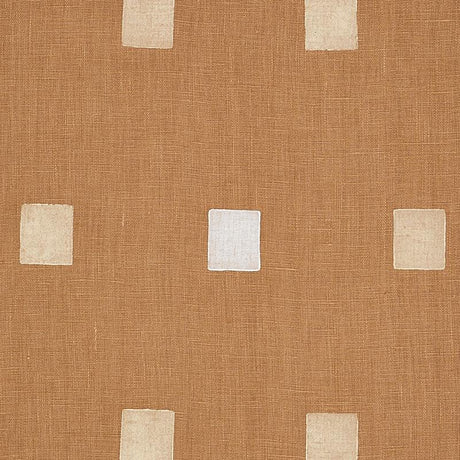 Schumacher Inkwell Hand Block Camel Fabric