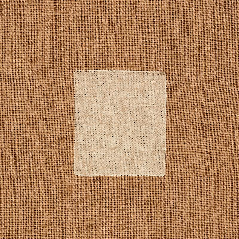 Schumacher Inkwell Hand Block Camel Fabric