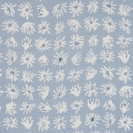 Schumacher Meadow Rock Blue Fabric