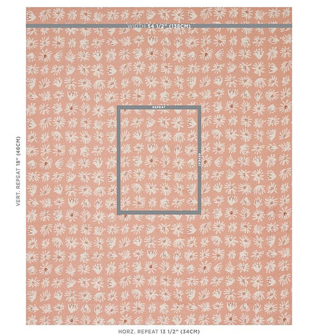 Schumacher Meadow Rock Blush Fabric