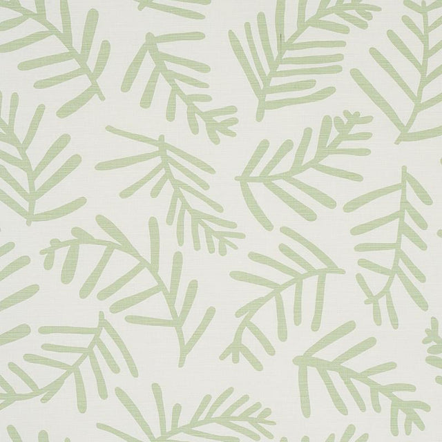 Schumacher Tiah Cove Sage Leaf Fabric