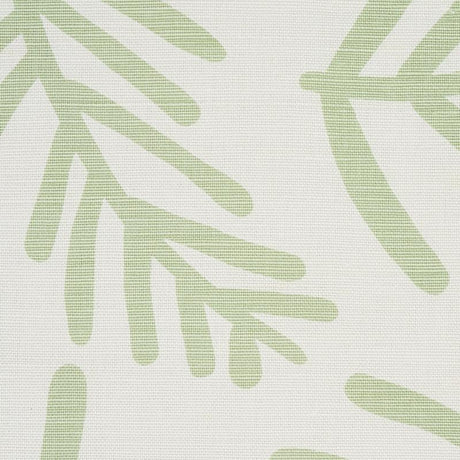 Schumacher Tiah Cove Sage Leaf Fabric