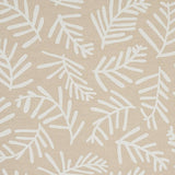 Schumacher Tiah Cove Ivory On Natural Fabric