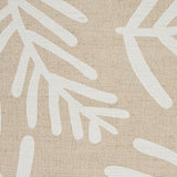 Schumacher Tiah Cove Ivory On Natural Fabric