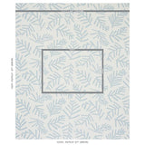 Schumacher Tiah Cove Blue Leaf Fabric