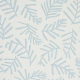 Schumacher Tiah Cove Blue Leaf Fabric