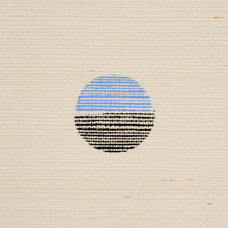 Schumacher Joshua Tree Hand Printed Sisal Multi On Ivory Wallpaper