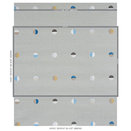 Schumacher Joshua Tree Hand Printed Sisal Mineral Wallpaper