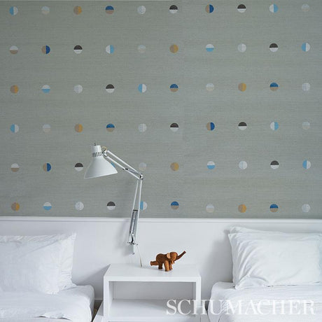 Schumacher Joshua Tree Hand Printed Sisal Mineral Wallpaper