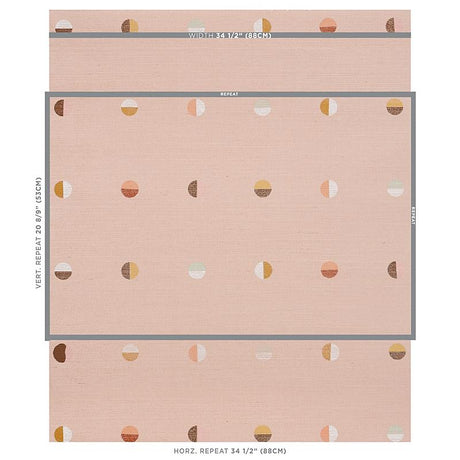 Schumacher Joshua Tree Hand Printed Sisal Petal Wallpaper