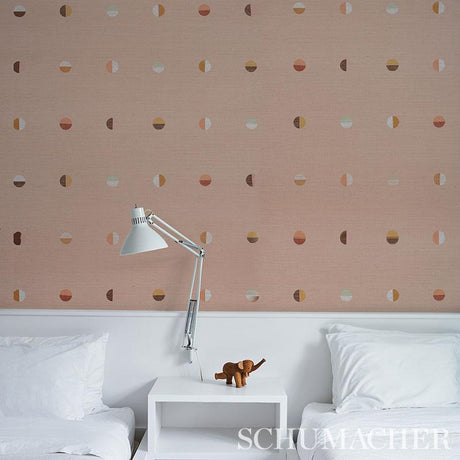 Schumacher Joshua Tree Hand Printed Sisal Petal Wallpaper