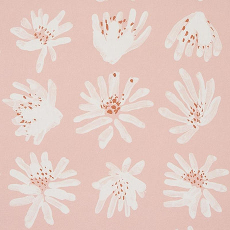 Schumacher Meadow Rock Blush Wallpaper