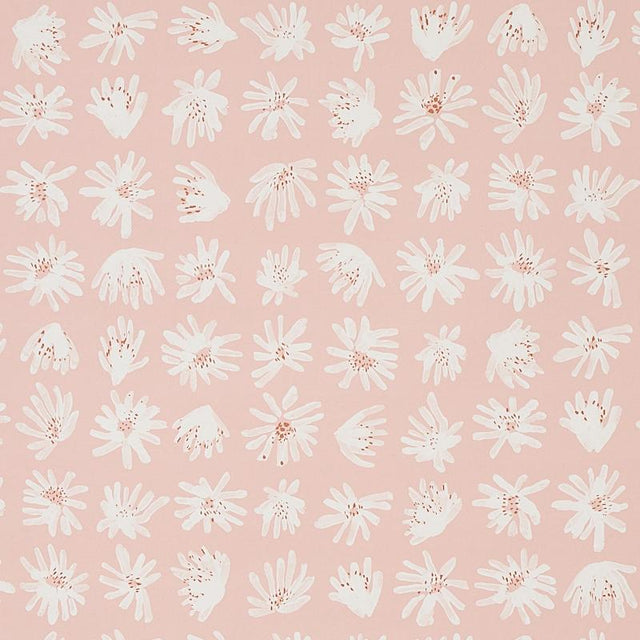 Schumacher Meadow Rock Blush Wallpaper