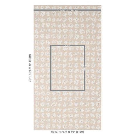Schumacher Meadow Rock Neutral Wallpaper