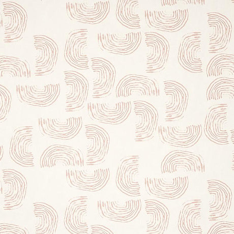 Schumacher Quansoo Coral On Ivory Wallpaper