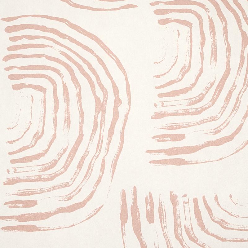 Schumacher Quansoo Coral On Ivory Wallpaper