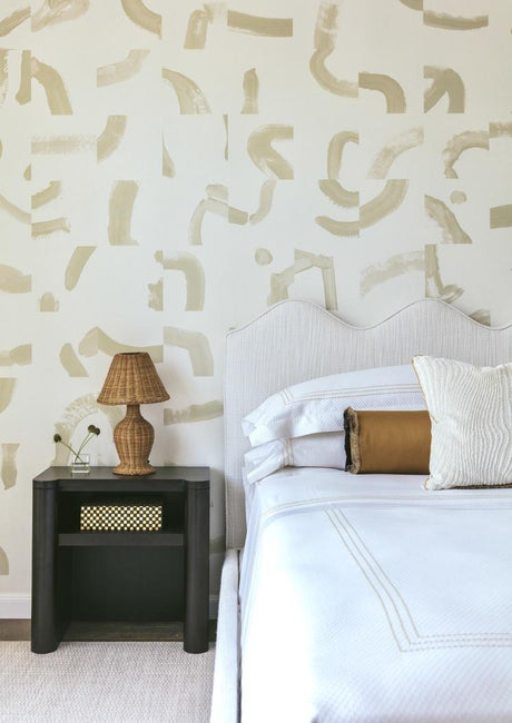 Schumacher Sepiessa Panel Set Neutral Wallpaper