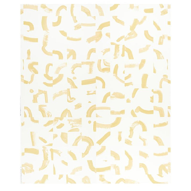 Schumacher Sepiessa Panel Set Yellow Wallpaper