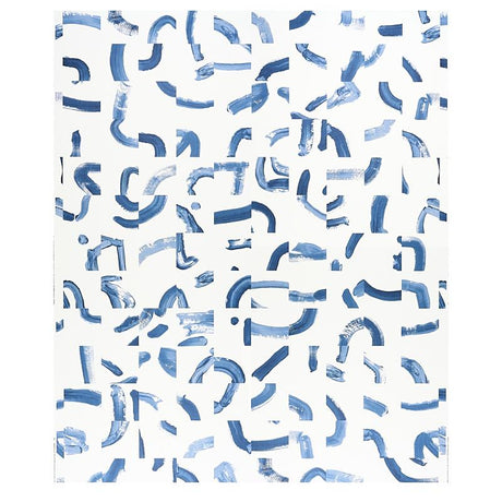 Schumacher Sepiessa Panel Set Blue Wallpaper