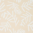 Schumacher Tiah Cove Ivory On Natural Wallpaper